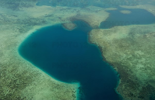 Aerial of the island of Upolo