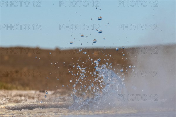 Spouting water