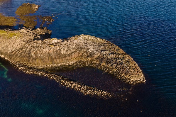 Coastal landscape with basalt formations