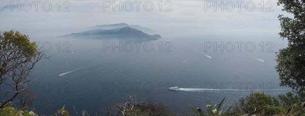 View of the Gulf of Naples and Punta Campanella