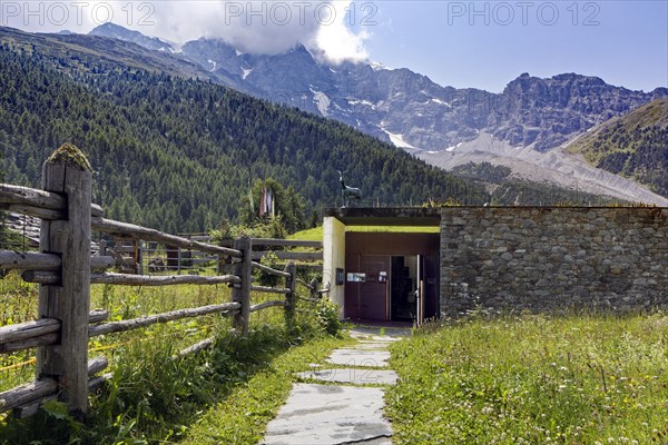 Entrance to the underground Messner Mountain Museum