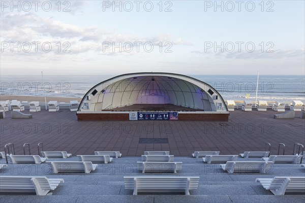 Beach promenade with concert shell