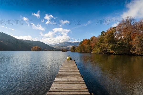 Lake Chambon in autumn