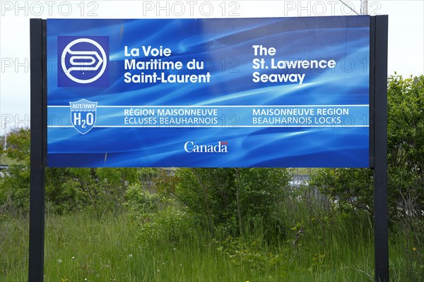 Sign of Saint Lawrence Seaway locks