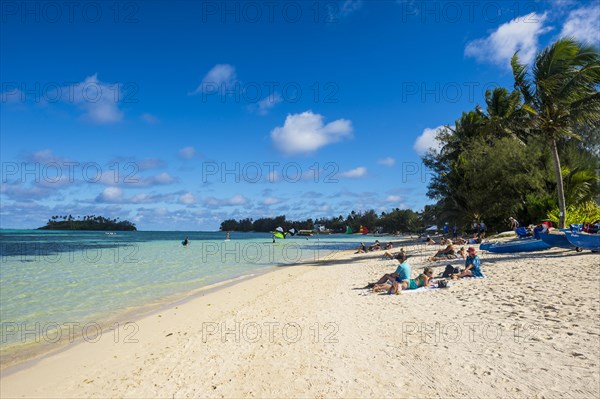 White sand beach and turquoise waters