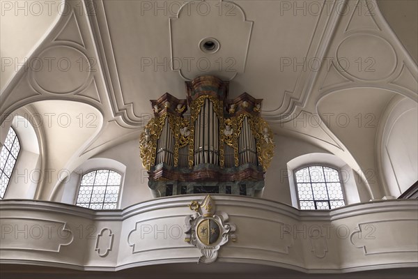 Organ loft in the Sankt Johann Church