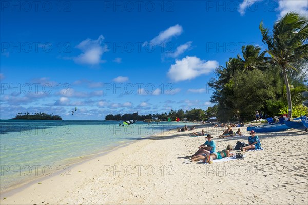 White sand beach and turquoise waters