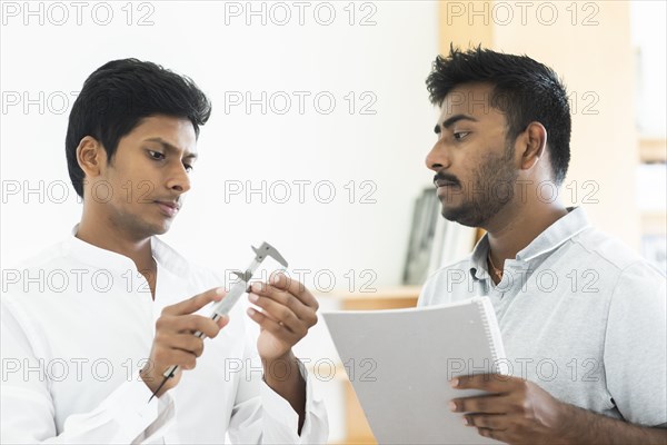 Young students do an internship in technology
