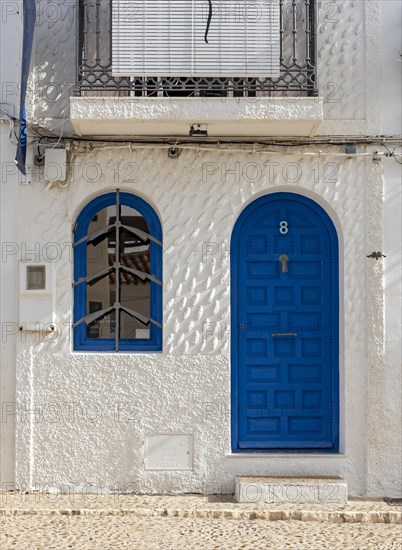 Blue door and window
