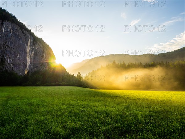 Morning atmosphere and sunrise