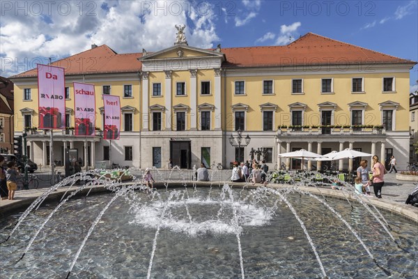 Municipal theatre with fountain