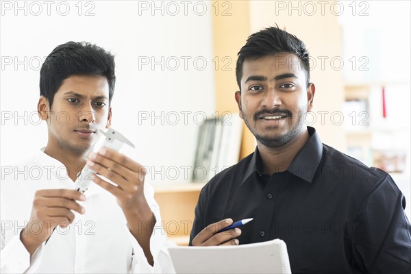 Students do an internship in technology