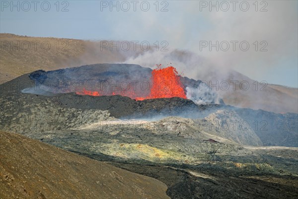 Lava fountains and volcanic craters