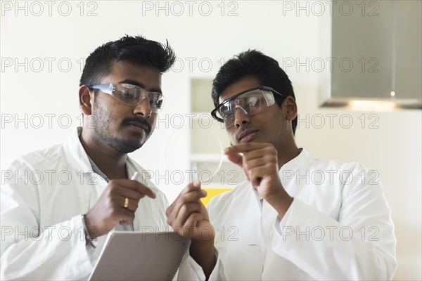 Students in an internship at the university