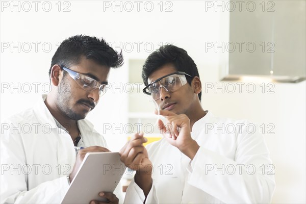 Students in an internship at the university