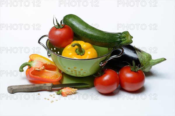 Ingredients for Ratatouille in Siebtopf