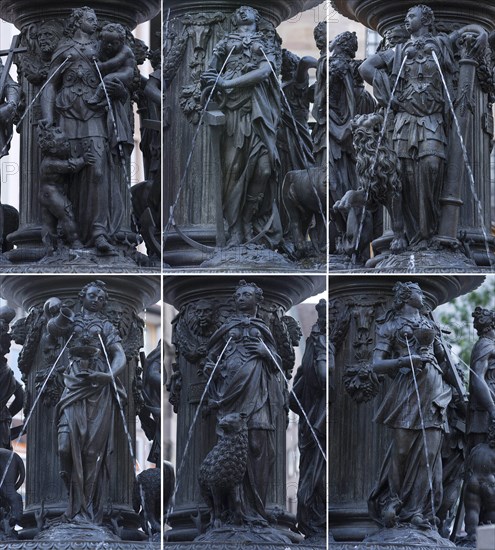 Figures of the Fountain of Virtue