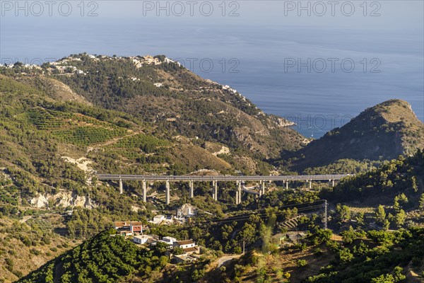 Highway in Andalusian coast in La Herradura