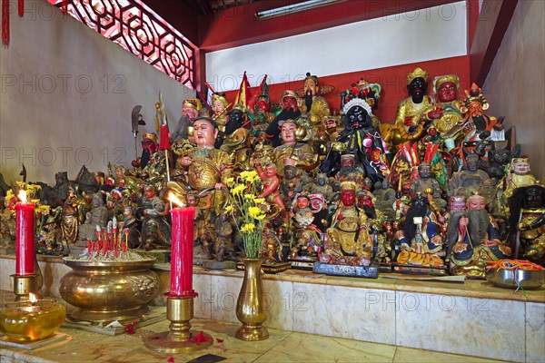 Altar in the Chinese Sam Kong Shrine