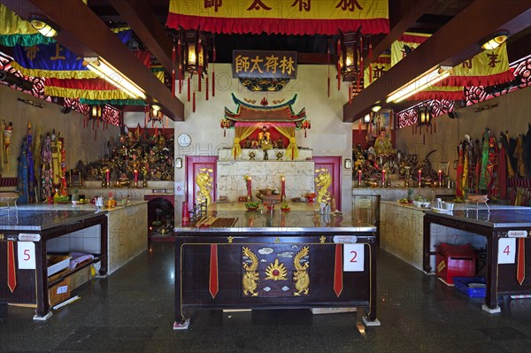 Altar in the Chinese Sam Kong Shrine