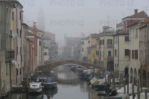 Canal Riva Vena in the fog