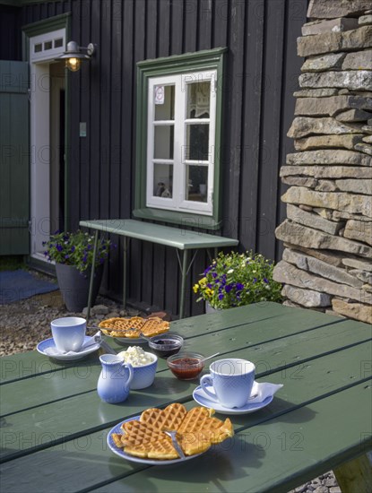 Waffles and cafe