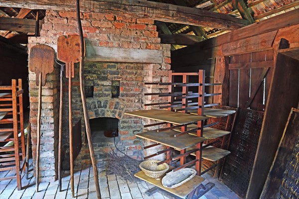Historical bakery from the 19th century in the Open Air Museum Lehde
