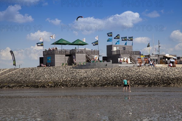 Water sports centre of the family lagoon Perlebucht