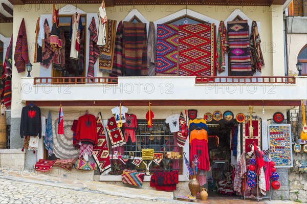 Ottoman bazaar and wooden houses