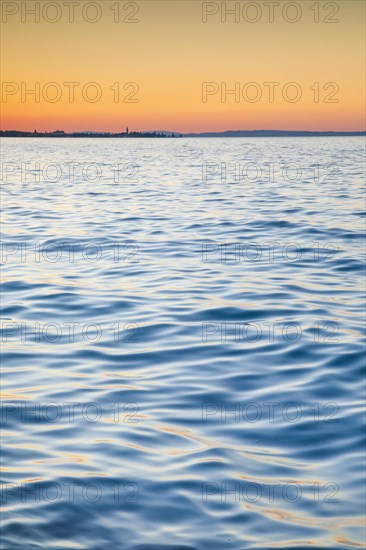 Evening view from Arbon across Lake Constance to Romanshorn