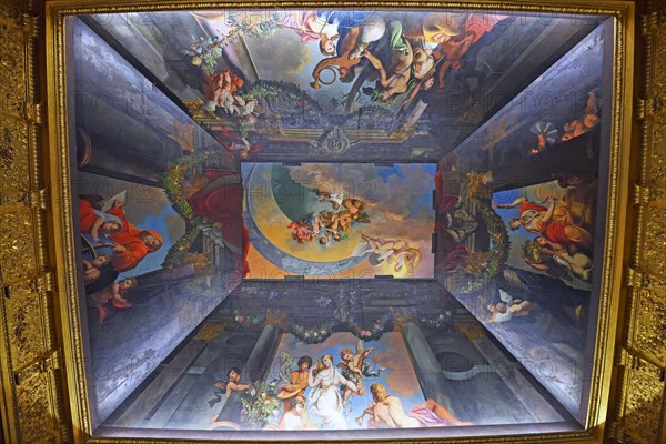 Original ceiling painting in the audience chamber of Frederick Willhelm I