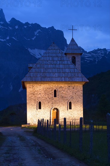 Catholic Church by Night
