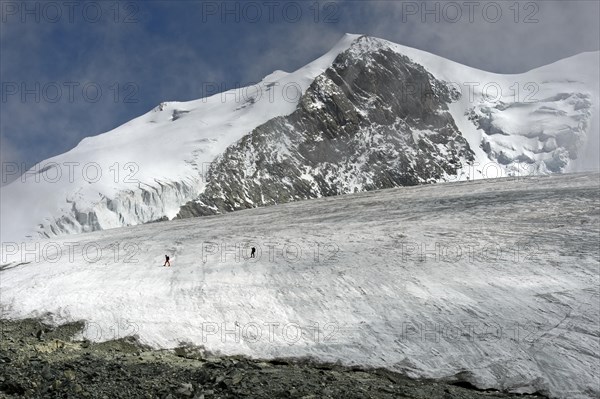 Bishorn above the Turtmangletscher