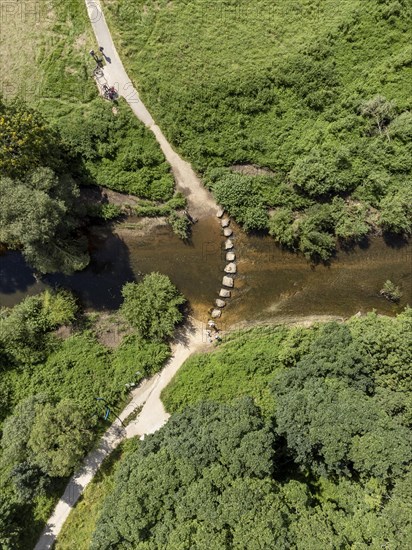 River crossing at the Danube sinkhole