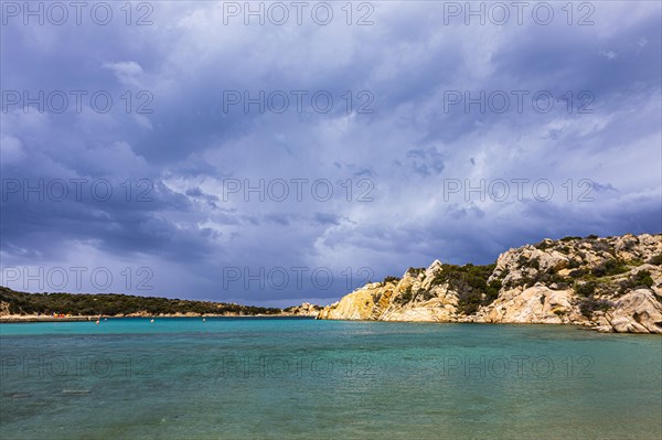 Stormy atmosphere at Cala di Monti della Rena