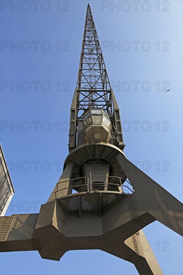 Old historic harbour crane