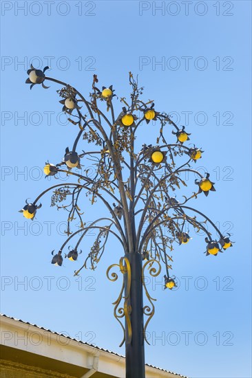 Decorated streetlamp