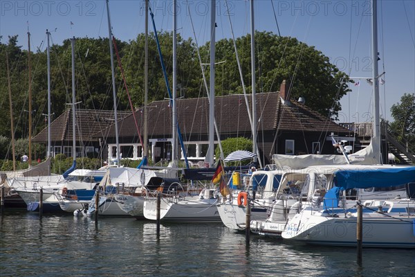 Sailing boats and sailing yachts in Niendorf marina