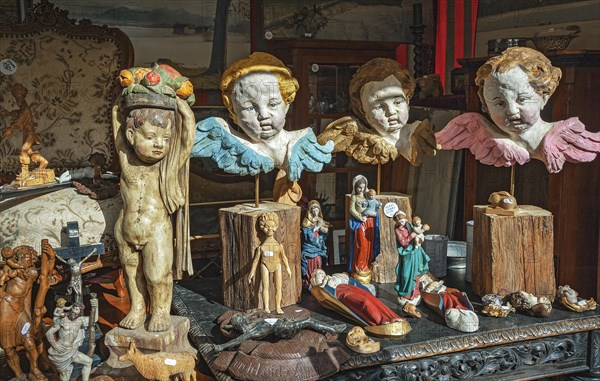 Asam angels and figures of the Virgin Mary
