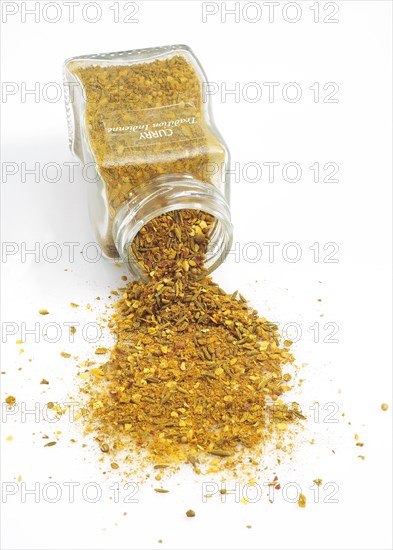 POWDER OF CURRY against white background