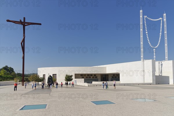 Basilica of the Holy Trinity with the cross and the rosary