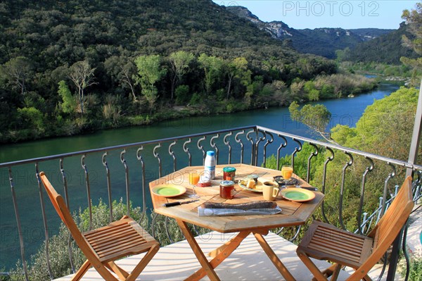 Breakfast on balcony