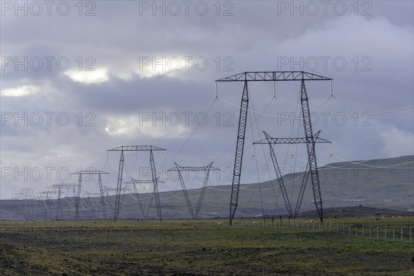 Electricity pylons