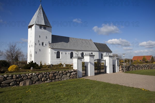Danish church at the cemetery of Rejsby