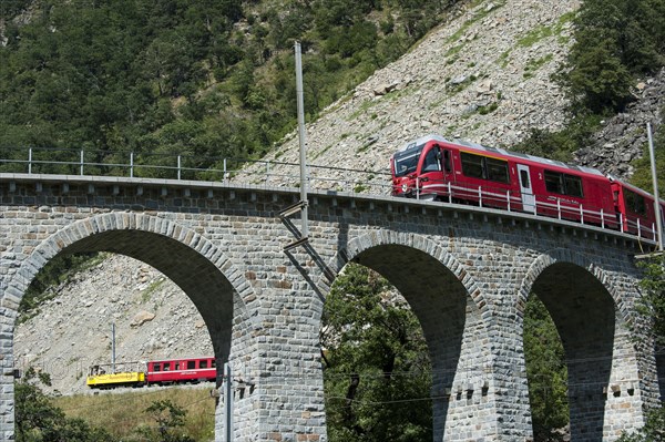 Circular viaduct in Brusio