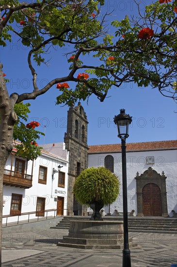 Iglesia de Salvador at the Plaza de Espagna in Santa Cruz de La Palma