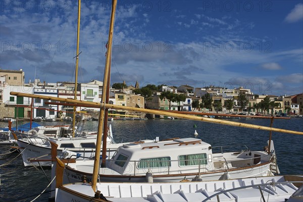 Traditional boats in the port of Portocolom