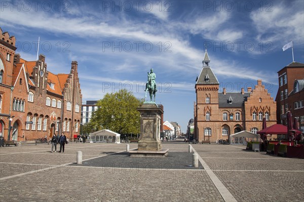 Old Town with Market Square of Esbjerg
