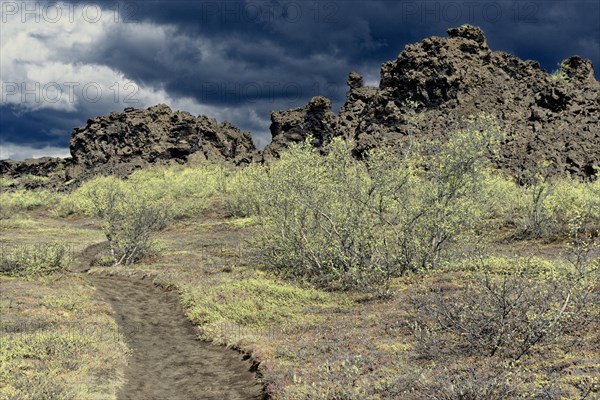 Lava rocks in Dimmuborgir