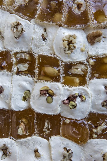 Macro view of the Turkish delicacies of Afyon